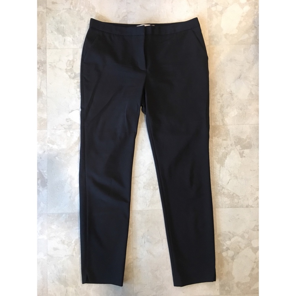 Calvin Klein Black Straight Leg Ankle Crop Pants